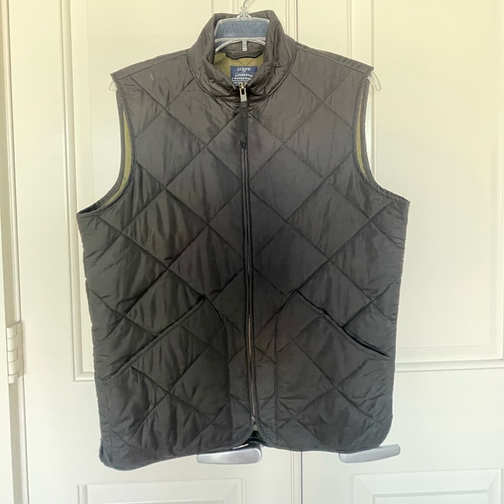 J.Crew Black Diamond Quilted puffer Vest
